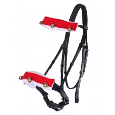 HALSTERBONTJES MET BELLEN ROOD