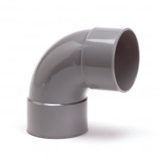 PIPELIFE BOCHT 90°, PVC, 2X INW LIJM, GRIJS, KOMO, 40 MM