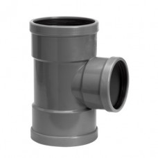 PVC VERLOOP T-STUK 88°, 3X MANCHET, SN4, 315 X 125 MM