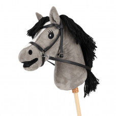 BITLOOS HOOFDSTEL HOBBY HORSE ZWART