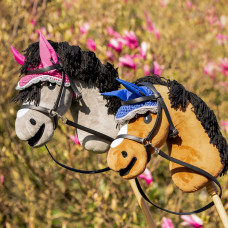 BITLOOS HOOFDSTEL HOBBY HORSE ZWART