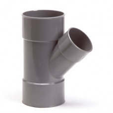 NICOLL VERL T-STUK 45°, PVC, 3X INW LIJM, KOMO, 110 X 75 MM