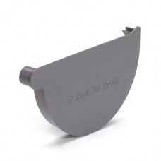 S-LON EINDSTUK VOOR MASTGOOT, PVC, LIJM, RECHTS, GR, 125 MM