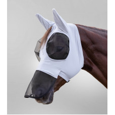VLIEGENMASKER PUCK MET NEUS ZILVER/GRIJS