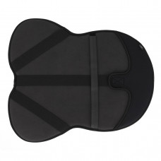 ZADELZITTING OVERRTEK MEMORY FOAM ZWART L