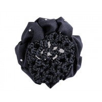 HAARSTRIK FLOWER ZWART