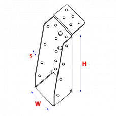 BALKDRAGER LANGE LIP 71X171 ZN (1,5)