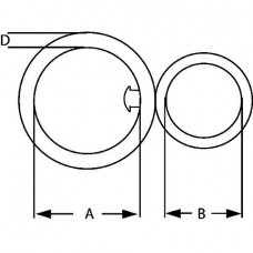 WERVEL, GLANS VERZINKT, NO.60 6MM