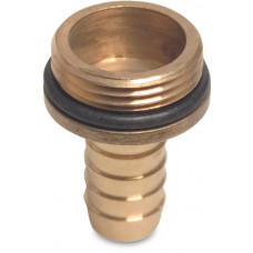PROFEC SLANGTULE MET O-RING MESSING 1" X 20 MM BUITENDRAAD X SLANGTULE 30BAR