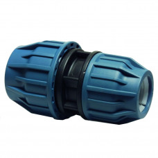 JASON VERLOOPKOPPELING PP 20 MM X 16 MM KNEL 16BAR ZWART/BLAUW DVGW/KIWA/WRAS/SVGW